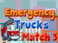 Jeu Camions d'urgence Match 3 en ligne