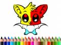 Jeu Livre de Coloriage Chauve-Souris Mignon en ligne