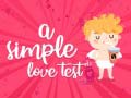 Jeu Un test d'amour simple en ligne