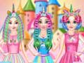 Jeu Salon de coiffure des princesses Licorne Arc-en-ciel en ligne