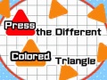 Jeu Appuyez sur le triangle de couleur différente en ligne