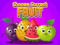 Jeu Choisissez le fruit correct en ligne