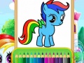 Jeu Coloriage Poney Merveilleux en ligne