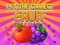 Jeu Mettez le bon fruit en ligne