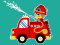 Jeu Camions de Pompiers Animaliers: Match 3 en ligne