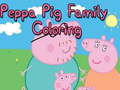 Jeu Coloriage de la Famille Peppa Pig en ligne