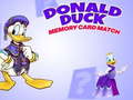 Jeu Match de mémoire Donald Duck en ligne