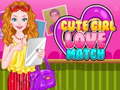 Jeu Match d'amour de fille mignonne en ligne