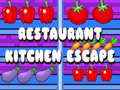 Jeu Évasion de la cuisine du restaurant en ligne