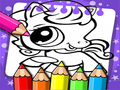 Jeu Livre de coloriage Littlest Pet Shop en ligne