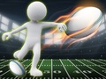 Jeu Course et Coup de Rugby Stickman en ligne