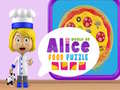 Jeu Monde d'Alice : Puzzle de Nourriture en ligne