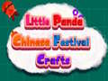 Jeu Petit Panda Artisanats Chinois de Festival en ligne