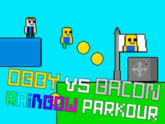 Jeu Obby contre Bacon Parkour Arc-en-ciel en ligne