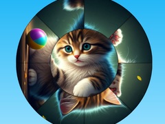 Jeu Puzzle Rond : Collection d'Images avec de Jolis Kittens en ligne