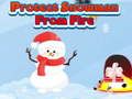 Jeu Protégez le bonhomme de neige du feu en ligne