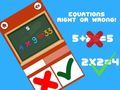 Jeu Équations Vrai ou Faux en ligne