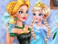 Jeu Faire une blague à la nounou Bébé Reine des Glaces en ligne