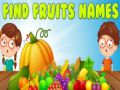 Jeu Trouver les noms des fruits en ligne