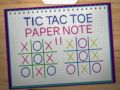 Jeu Tic Tac Toe Carnet 2 en ligne
