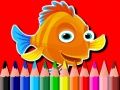 Jeu Retour à l'école : Livre de coloriage de poissons en ligne
