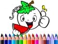 Jeu Retour à l'école : Livre de coloriage des légumes en ligne