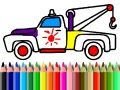 Jeu Retour à l'école : Coloration de camions en ligne