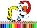 Jeu Retour à l'école : Colorie l'éléphant en ligne