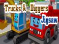Jeu Puzzle Camions et Pelle Mécanique en ligne