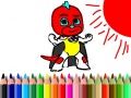 Jeu Retour à l'école: Coloriation du Garçon Masqué en ligne