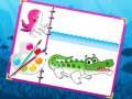 Jeu Livre de coloriage des créatures marines en ligne