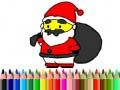 Jeu Retour à l'école : Coloriage du Père Noël en ligne