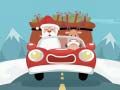 Jeu Puzzle de Noël : Le Père Noël offre des cadeaux en ligne