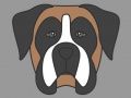 Jeu Coloriage de visages de chiens en ligne