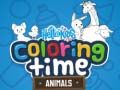 Jeu Bonjour les enfants! Temps de colorier les animaux en ligne