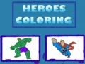 Jeu Coloriage des Héros en ligne