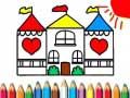 Jeu Livre de coloriage Maison de poupées en ligne