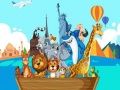 Jeu Des amis fous voyagent à travers le monde : puzzle en ligne