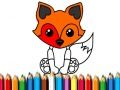 Jeu Livre de coloriage Renard en ligne