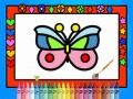 Jeu Colorie et décore des papillons en ligne