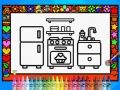Jeu Colorier et décorer des chambres en ligne