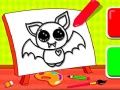 Jeu Coloriage facile pour enfants : chauve-souris en ligne