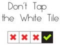 Jeu Ne touchez pas la tuile blanche en ligne