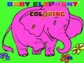 Jeu Coloriage de Bébé Éléphant en ligne