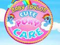 Jeu Bébé Taylor : Soin de jolis poneys en ligne