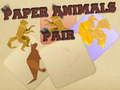 Jeu Paires d'Animaux en Papier en ligne