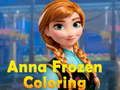 Jeu Coloriage Anna Gelée en ligne