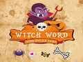 Jeu Jeu de Puzzle des Mots de Sorcière à Halloween en ligne