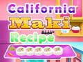 Jeu Recette de Maki Californien en ligne