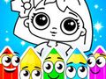 Jeu Coloriage de poupées en ligne